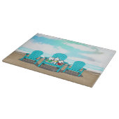 KiniArt Beach Westies Schneidebrett (Ecke)