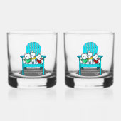 KiniArt Beach Westies Whiskyglas (Vorderseite)