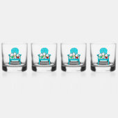 KiniArt Beach Westies Whiskyglas (Vorderseite)