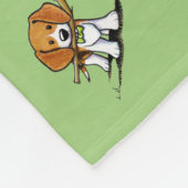 KiniArt Beagle Fleece Blanket (Ecke)