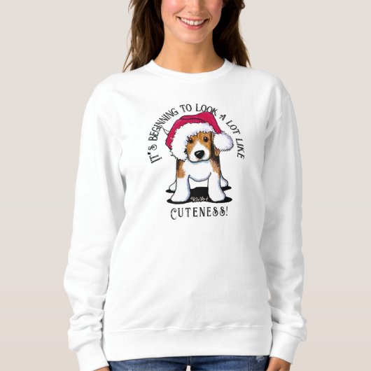 KiniArt Beagle Weihnachten Sweatshirt (Vorderseite)