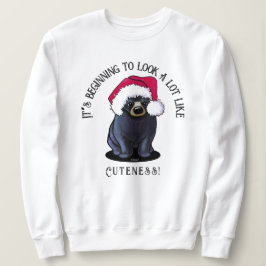 KiniArt Bear Cub Christmas Sweatshirt