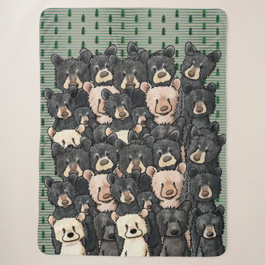 KiniArt Bear Cubs Sherpadecke (Vorderseite)
