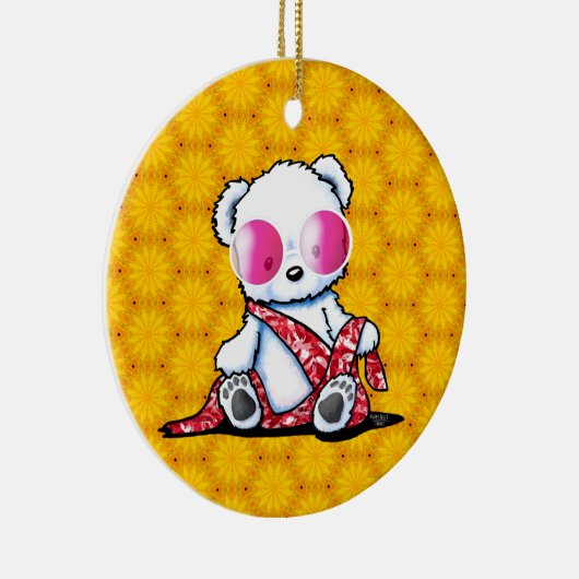 KiniArt Bear Keramik Ornament (Rechts)