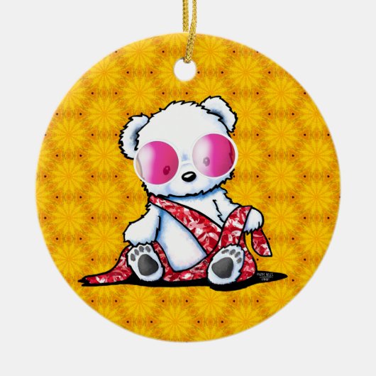 KiniArt Bear Keramik Ornament (Vorne)