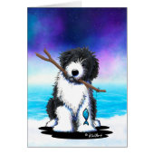 KiniArt Bearded Collie Fishing (Vorne)