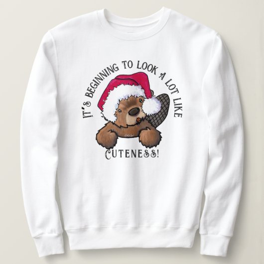 KiniArt Beaver Christmas Sweatshirt (Design vorne)