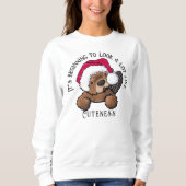KiniArt Beaver Christmas Sweatshirt (Vorderseite)