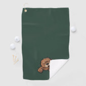 KiniArt Beaver Golfhandtuch (Insitu)