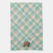 KiniArt Beaver on Marina Kariert Kitchen Handtuch (Vertikal)