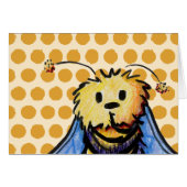 KiniArt Bee Notecard (Vorderseite (Horizontal))