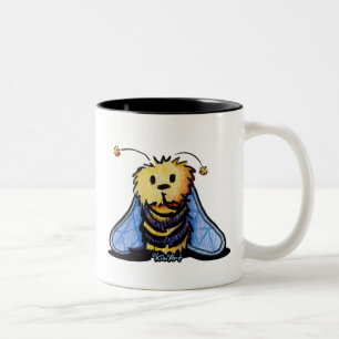 KiniArt Bee Two-Tone-Kaffee-Tasse Zweifarbige Tasse