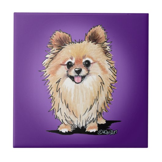 KiniArt Bella Pom Fliese (Vorderseite)