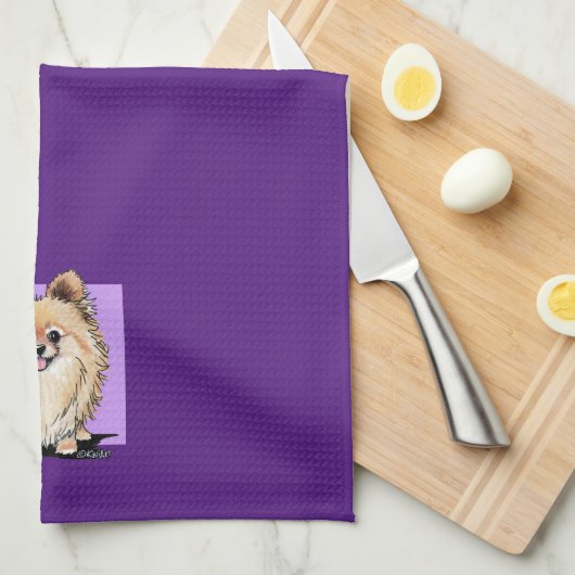 KiniArt Bella Pom Handtuch (Viertel Falte)