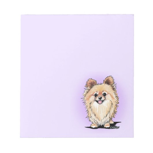 KiniArt Bella Pom Notizblock (Vorderseite)