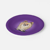 KiniArt Bella Pom Pappteller (Schrägansicht)