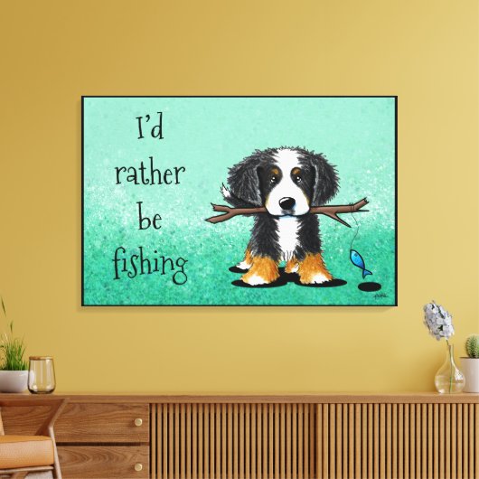 KiniArt Bernese Mountain Dog Canvas Print Leinwanddruck (Insitu (Wohnzimmer))