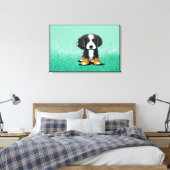 KiniArt Bernese Mountain Dog Leinwanddruck (Insitu (Schlafzimmer))