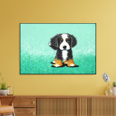 KiniArt Bernese Mountain Dog Leinwanddruck (Insitu (Wohnzimmer))