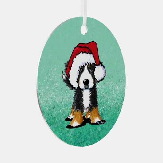 KiniArt Bernese Mountain Dog Metal Ornament (Vorderseite Rechts)