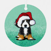 KiniArt Bernese Mountain Dog Metal Ornament (Vorderseite)