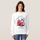 KiniArt Beste Geschenke Westies Sweatshirt (Vorne ganz)