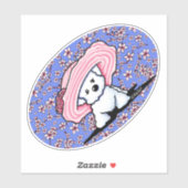 KiniArt Bichon Belle Vinyl Sticker (Blatt)