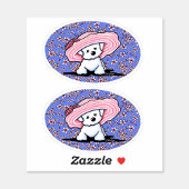 KiniArt Bichon Belle Vinyl Stickers Aufkleber