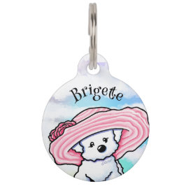KiniArt Bichon Frise Pet ID-Tag Haustiermarke