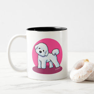 KiniArt Bichon Frise Zweifarbige Tasse