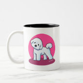 KiniArt Bichon Frise Zweifarbige Tasse (Links)