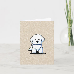 KiniArt Bichon Note Card Einladung
