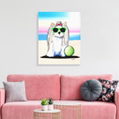 KiniArt Biewer Yorkie Terrier Canvas Print Leinwanddruck (Insitu (Wohnzimmer))