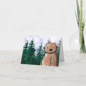 KiniArt Bigfoot Sasquatch Note Card Karte (Vorderseite)