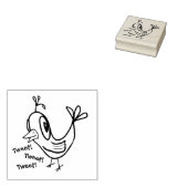 KiniArt Bird Rubber Briefmarke Gummistempel (Stempel)