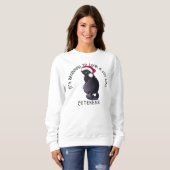 KiniArt Black Cat Christmas Sweatshirt (Vorne ganz)