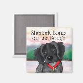 KiniArt Black Roan Brittany Magnet (Vorderseite/Rückseite)