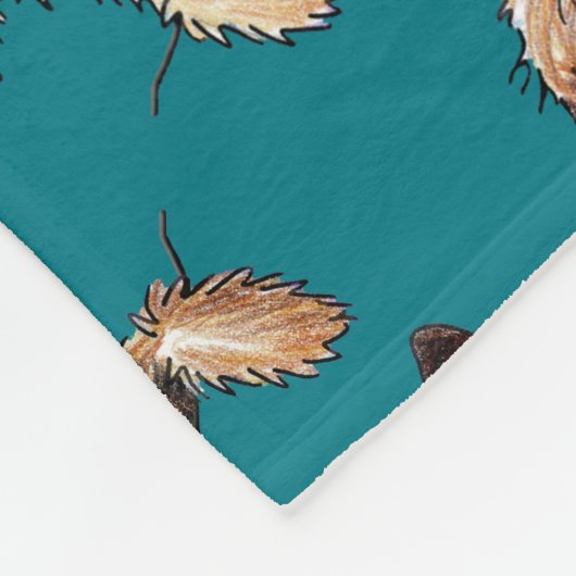 KiniArt Border Terrier Fleecedecke (Ecke)