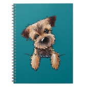 KiniArt Border Terrier Notizblock (Vorderseite)