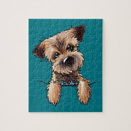KiniArt Border Terrier Puzzle (Vertikal)