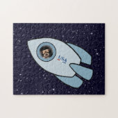 KiniArt Border Terrier Rocket Dog Jigsaw Puzzle (Horizontal)