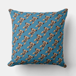 KiniArt Border Terrier Throw Pillow Kissen
