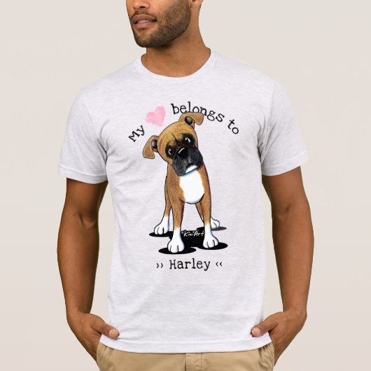 KiniArt Boxer Dog T-Shirt (Vorderseite)