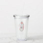 KiniArt Briard Acryltrinkbecher (Rückseite)