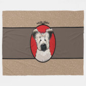 KiniArt Briard Art Fleece Blanket (Vorderseite (Horizontal))