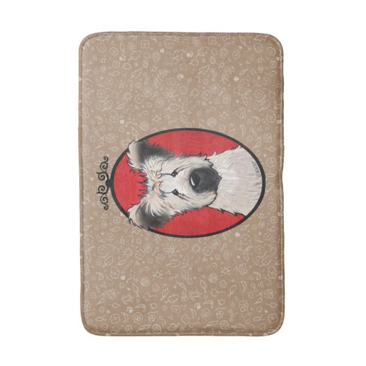 KiniArt Briard Badematte (Vorderseite Vertikal)