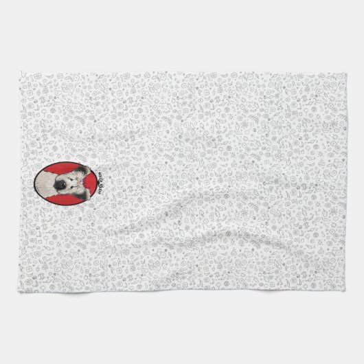 KiniArt Briard Geschirrtuch (Horizontal)