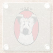 KiniArt Briard Glasuntersetzer (Rückseite)