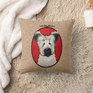 KiniArt Briard Throw Pillow Kissen