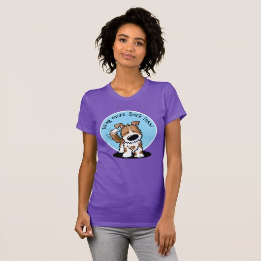 KiniArt Brown White Dog T-Shirt (Vorne ganz)